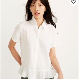 SOLD OUT! White frill eyelet madewell top